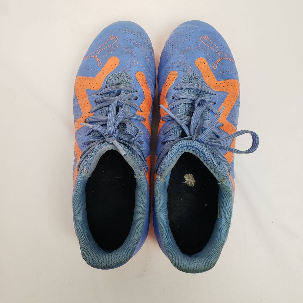 Puma Future Play FG/AG Sky Blue/Orange Girls Soccer Cleats Sz 4 EXCELLENT!!! - Picture 8 of 11